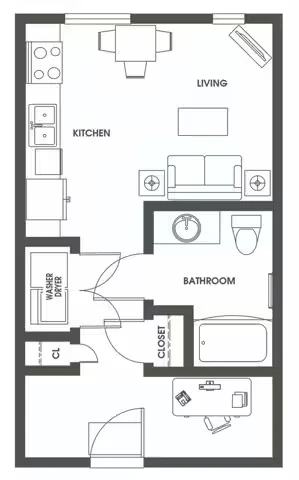 Studio S9 G201 floor plan